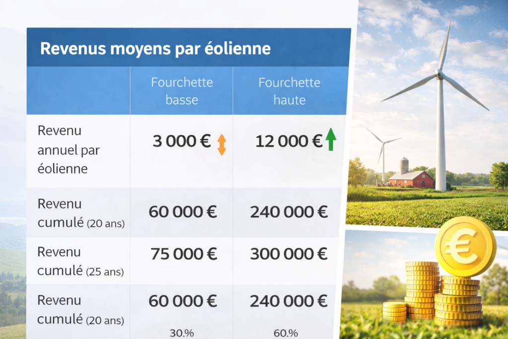 revenues moyen par éoliennes
