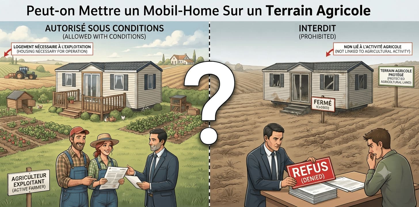 Peut-on Mettre un Mobil-Home Sur un Terrain Agricole